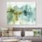 Designart - Abstract Watercolor Green House - Modern & Contemporary Canvas Art